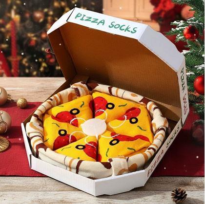 Obrázek z Sada 4 párů ponožek - pizza