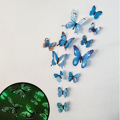 Obrázek Set svítících motýlků na zeď