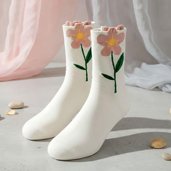 Obrázek z Ponožky s květy