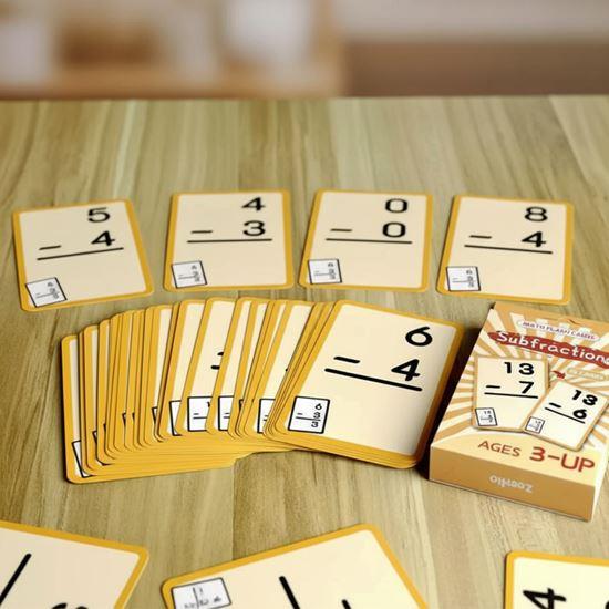 Obrázek z Sada matematických kartiček 36 ks  - odčítání