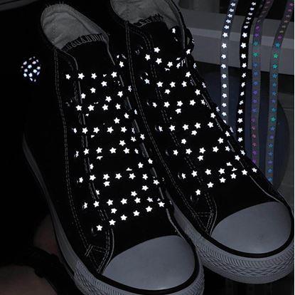 Obrázek Tkaničky s reflexními hvězdičkami