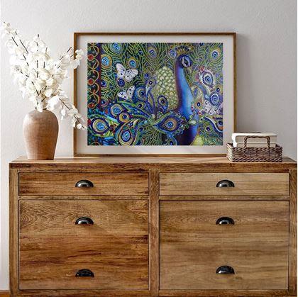 Obrázek z Diamantové malování deluxe - páv