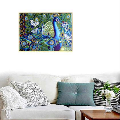 Obrázek z Diamantové malování deluxe - páv