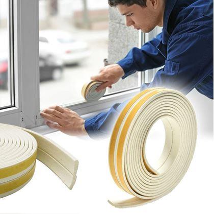 Obrázek z Samolepící těsnění do oken a dveří 2,5 m - bílé