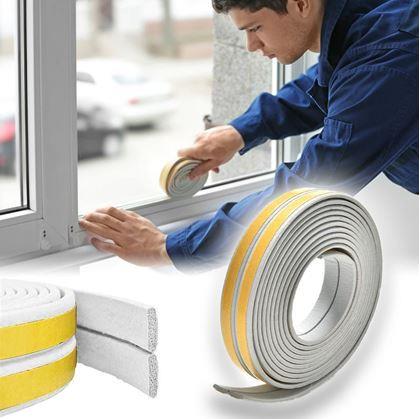 Obrázek z Samolepící těsnění do oken a dveří 2,5 m - šedé