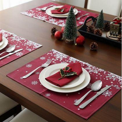 Obrázek z Vánoční prostírání - vločky