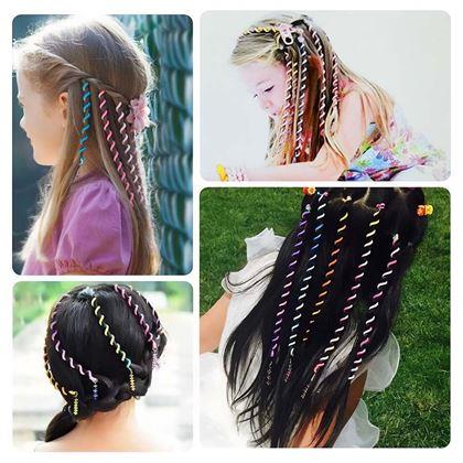 Obrázek z Ozdoby do vlasů - spirály s korálky 6 ks