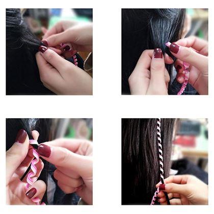 Obrázek z Ozdoby do vlasů - spirály s korálky 6 ks