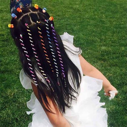 Obrázek z Ozdoby do vlasů - spirály s korálky 6 ks