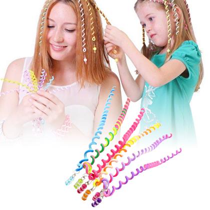 Obrázek z Ozdoby do vlasů - spirály s korálky 6 ks