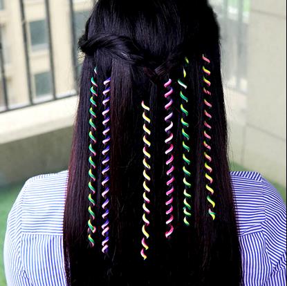 Obrázek Ozdoby do vlasů - spirály s korálky 6 ks