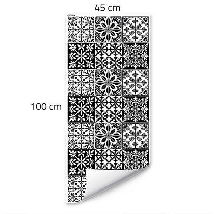 Obrázek z Ozdobná fólie na okno - vintage mozaika