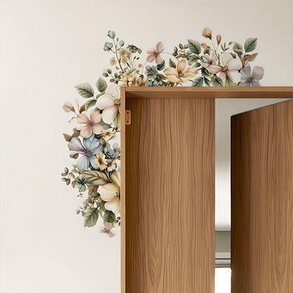 Obrázek Květinová nástěnná samolepka