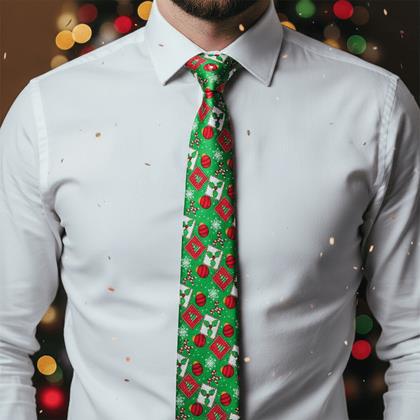 Obrázek z Vánoční kravata - zelená