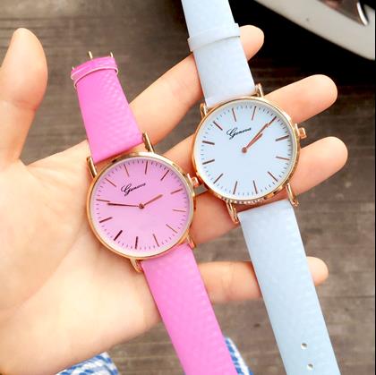 Obrázek z Hodinky měnící barvu - růžové