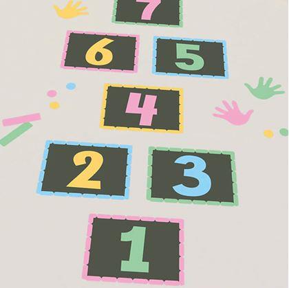 Obrázek z Samolepky na podlahu - skákací panák