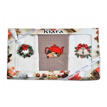 Obrázek z Dárková sada vánočních utěrek 3 ks 