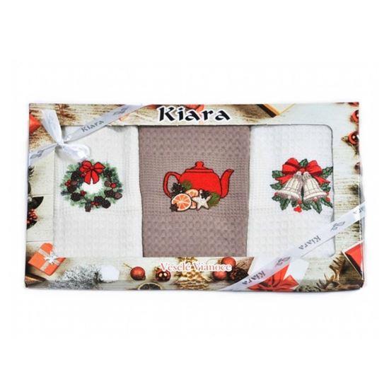Obrázek z Dárková sada vánočních utěrek 3 ks 