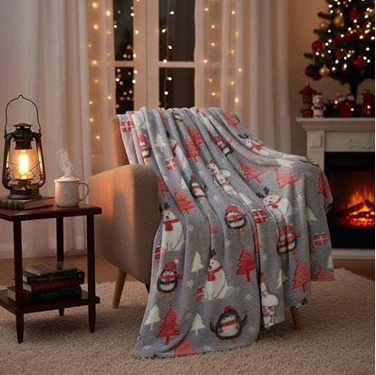 Obrázek Vánoční svítící deka