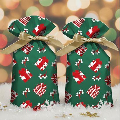 Obrázek Dárkové sáčky s mašlí 10 ks - L