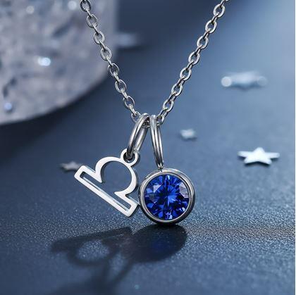 Obrázek z Řetízek s přívěskem znamení zvěrokruhu - Váhy