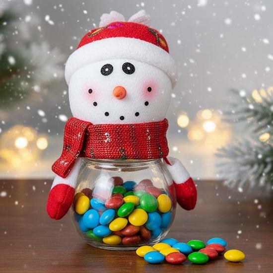 Obrázek z Vánoční dóza na sladkosti - sněhulák