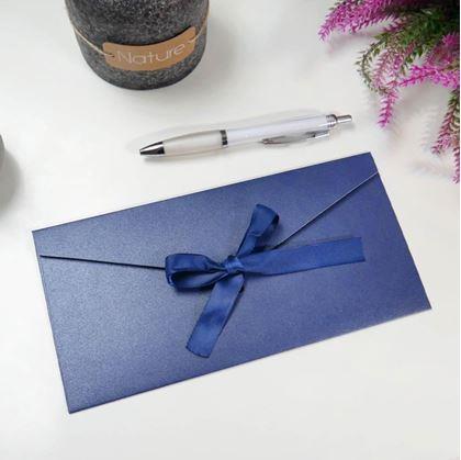 Obrázek z Dárková obálka se stuhou - modrá