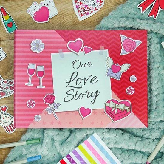 Obrázek z Zážitkový deník/fotoalbum pro páry + kreativní sada samolepek