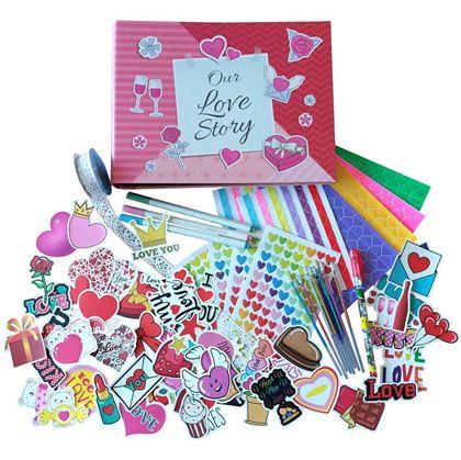 Obrázek z Zážitkový deník/fotoalbum pro páry + kreativní sada samolepek