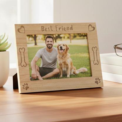 Obrázek Dřevěný fotorámeček "Best Friend", 10 x 15 cm