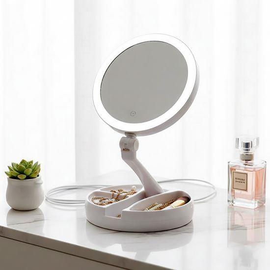 Obrázek z Přenosné podsvícené zrcátko