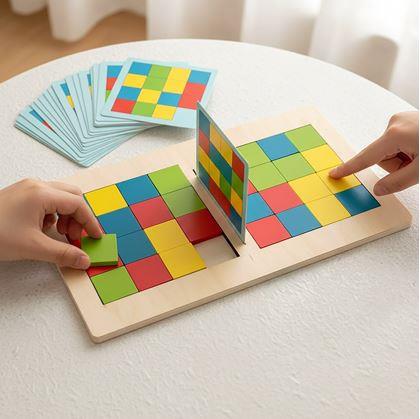 Obrázek z Dřevěná hra tangram pro dva