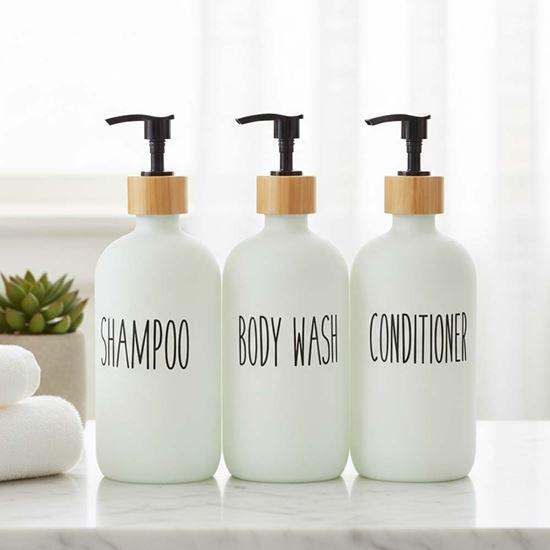 Obrázek z Dávkovače do koupelny na šampon, kondicionér a sprchový gel