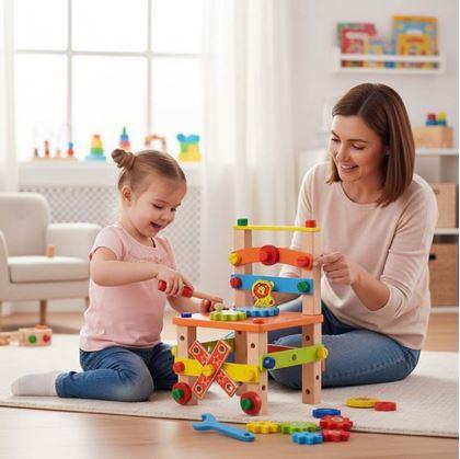 Obrázek z Dřevěná vzdělávací židlička