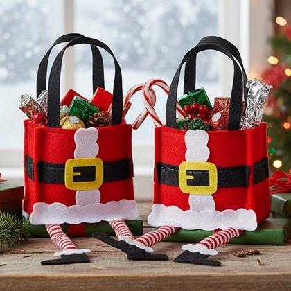 Obrázek z Vánoční dekorativní dárková taška - Santa