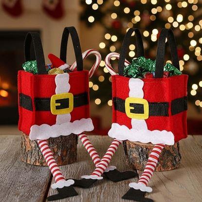 Obrázek Vánoční dekorativní dárková taška - Santa