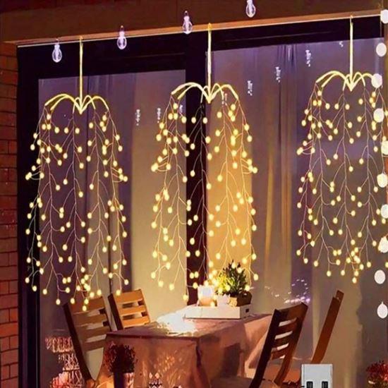 Obrázek z LED závěsná světýlka s vrbovými větvičkami a USB napájením