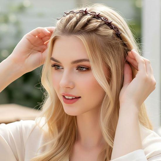 Obrázek z Čelenka se sponkami - hnědá