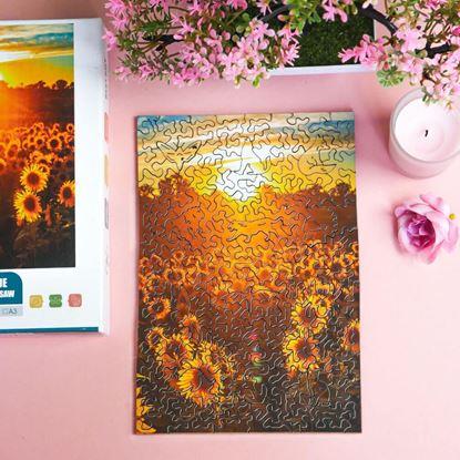 Obrázek Dřevěné puzzle s nepravidelnými tvary