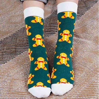 Obrázek z Ponožky s vánočním vzorem - stromečky