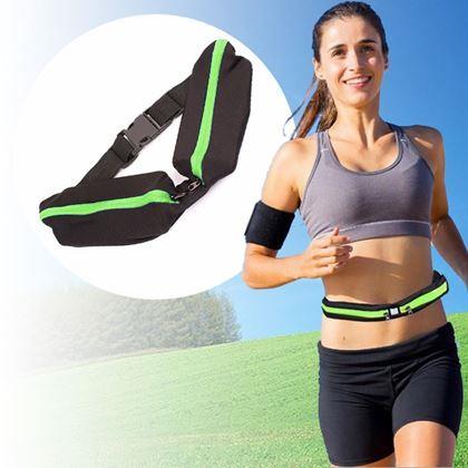 Obrázek z Sportovní ledvinka slim - zelená