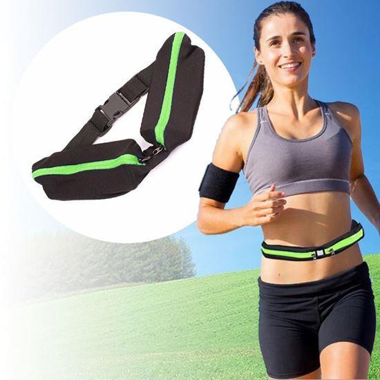 Obrázek z Sportovní ledvinka slim - zelená