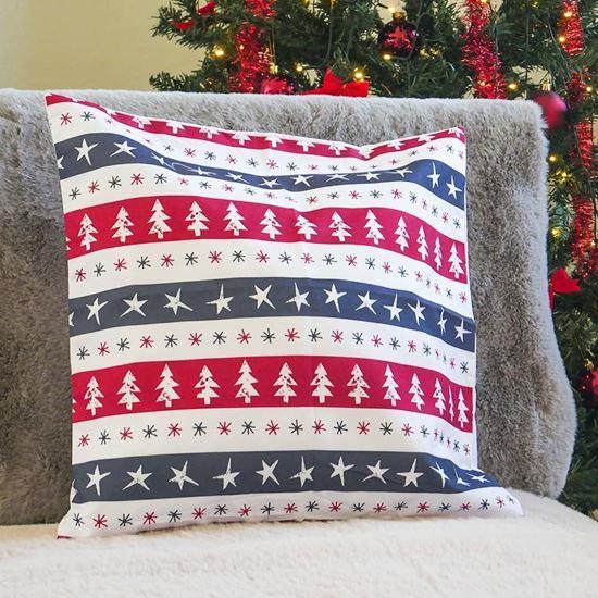Obrázek z Vánoční potah na polštářek 40x40 cm - stromky