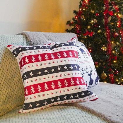 Obrázek z Vánoční potah na polštářek 40x40 cm - stromky
