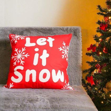 Obrázek z Vánoční potah na polštářek 40x40 cm - Let it Snow