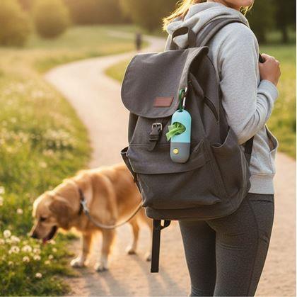 Obrázek z Zásobník se sáčky na psí exkrementy s osvětlením