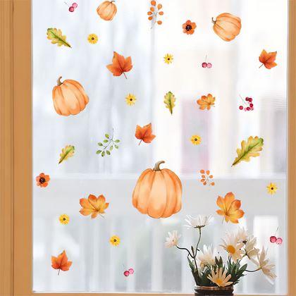 Obrázek z Přilnavé samolepky na okno - podzimní nálada