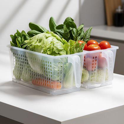 Obrázek z Organizér na potraviny s úchytkou a kolečky