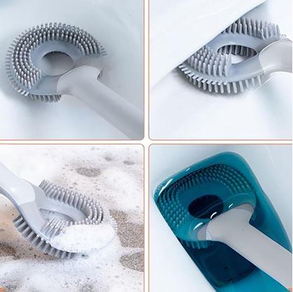 Obrázek z Silikonový kartáč na wc 2v1