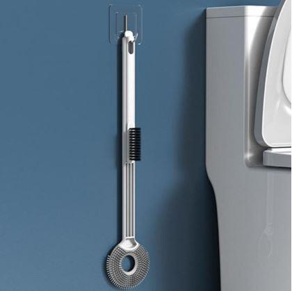 Obrázek z Silikonový kartáč na wc 2v1